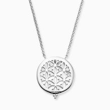 Laden Sie das Bild in den Galerie-Viewer, Engelsrufer Damen-Kette in silber mit Lebensbaum auf weißem Perlmutt