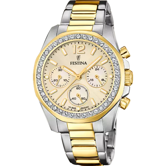 FESTINA DAMEN UHR F20607/3 GOLD EDELSTAHL ARMBAND – Juwelier Aydt